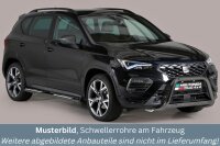 Schwellerrohre SCHWARZ Design für SEAT Ateca ab...