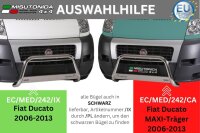 Frontbügel Edelstahl für Fiat Ducato MAXI 2006 - 2013 Ø63mm mit ABE Frontschutzbügel