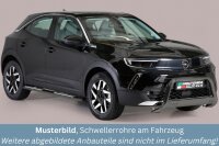 Schwellerrohre SCHWARZ Design für OPEL Mokka Bj.21-...