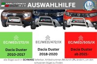 Frontbügel Edelstahl für Dacia Duster II ab 2023- Ø63mm Frontschutzbügel mit Gutachten