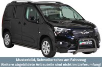 Schwellerrohre SCHWARZ ohne Tritt für OPEL Combo E...