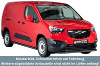 Schwellerrohre SCHWARZ ohne Tritt für OPEL Combo E...