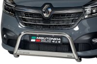 Frontbügel Edelstahl für Renault Trafic 3 2019 - 2020 Ø63mm Gutachten Frontschutzbügel Bullbar