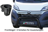 Frontbügel Edelstahl schwarz für Citroen Jumper...