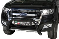 Frontbügel Edelstahl schwarz für Ford Ranger 2019- Ø76mm ABE Frontschutzbügel