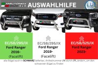 Frontbügel Edelstahl für Ford Ranger 2023- Ø76mm ABE Frontschutzbügel Bullbar