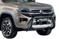 Frontbügel Edelstahl schwarz für VW Amarok 2023- Ø76mm mit ABE Bullbar