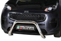 Frontbügel Edelstahl für Kia Sportage 2018-2021 Ø76mm ABE Frontschutzbügel Bullbar