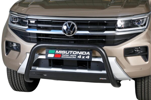 Frontbügel Edelstahl schwarz für VW Amarok 2023- Ø63mm mit ABE Bullbar