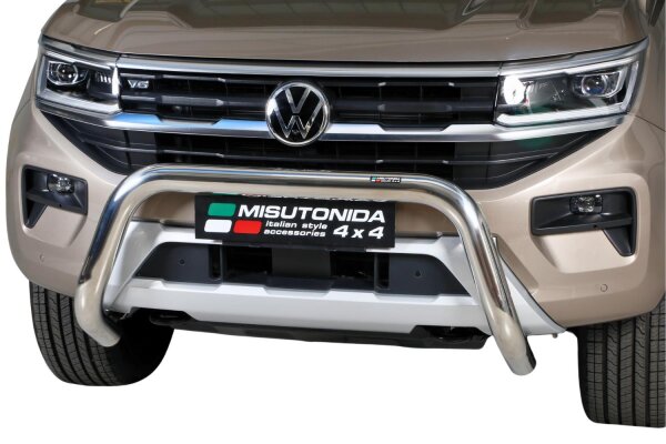 Frontbügel Edelstahl für VW Amarok 2023- Ø76mm ABE Frontschutzbügel