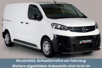 Schwellerrohre schwarz ohne Tritt für OPEL Vivaro Zafira Life L2 Edelstahl Ø63mm TÜV