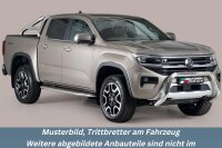 Trittbretter Schwellerrohre für VW Amarok II Bj.2023- Edelstahl Ø50mm TÜV