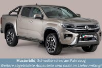 Schwellerrohre mit Tritt SCHWARZ für VW Amarok II...