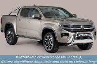 Schwellerrohre oval mit Tritt für VW Amarok II 2023-...