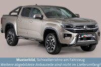 Schwellerrohre Design SCHWARZ für VW Amarok II 2023-...