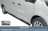 Schwellerrohre SCHWARZ mit Tritt für RENAULT Trafic...