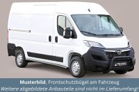 Edelstahl Frontbügel SCHWARZ für OPEL Movano C Maxi & Camper 2022- Ø63mm Gutachten