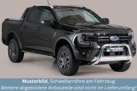 Schwellerrohre oval mit Tritt für FORD Ranger...