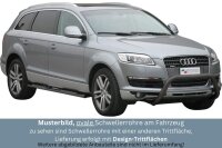 Schwellerrohre Design SCHWARZ für Audi Q7 4L Bj. 2006-2015 Edelstahl mit TÜV