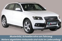 Schwellerrohre SCHWARZ mit Tritt für Audi Q5 (8R)...