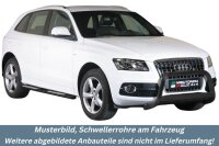 Schwellerrohre SCHWARZ Design für Audi Q5 Bj....