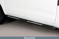 Schwellerrohre SCHWARZ Design für Audi Q5 Bj. 2008-15 Edelstahl mit TÜV