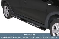 Schwellerrohre SCHWARZ Design für DACIA Sandero...