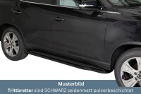 Trittbretter SCHWARZ für SSANGYONG Rexton Bj. 2023- Edelstahl Ø50mm mit TÜV