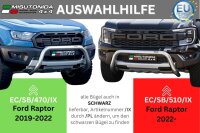 Frontbügel Edelstahl für Ford Raptor 2022- Ø76mm Gutachten Frontschutzbügel