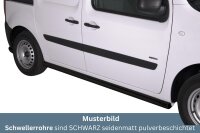 Schwellerrohre SCHWARZ ohne Tritt für Mercedes Citan...