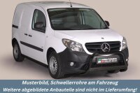 Schwellerrohre SCHWARZ ohne Tritt für Mercedes Citan...