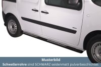 Schwellerrohre SCHWARZ Design für MERCEDES Citan W415 Bj. 2012-21 Edelstahl mit TÜV