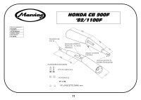 MARVING Auspuff Paar "Master" schwarz verchromt für Honda CB 900F82/1100F Bol dOr