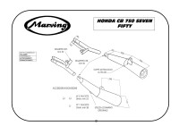 MARVING 4-2 Auspuff-Kit "Master" verchromt für Honda CB 750 Sevenfifty (Bj. 1992-2002) (Paar)