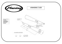 MARVING Auspuff paar "Master" Stahl/verchromt für Kawasaki Z 650 (1976-1981)