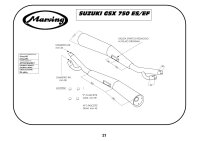 MARVING Auspuff paar "Master" verchromt für Suzuki GSX 750 ES/EF