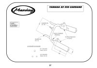 MARVING Auspuff paar "Master" verchromt für YAMAHA XZ 550 KARDAN