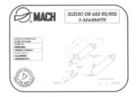 MARVING Dämpferpaar "Amacal" Verchromt+Aluhülle für Suzuki DR 650 RS/RSE