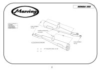 MARVING Auspuff paar "Master" verchromt für Honda CB 350 FOUR