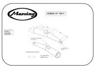 MARVING Auspuff Paar "Master" schwarz verchromt für Honda VF 750 F