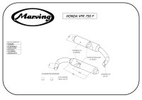 MARVING Auspuffpaar "Master" für Honda VFR 750 F (1988-1989)