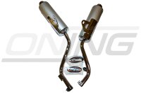 MARVING Auspuffpaar "Amacal" verchromt für Honda NX 650 DOMINATOR 95