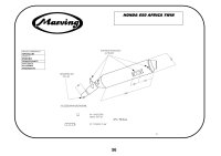 MARVING Slip-on Auspuff "Enduro Amacal" Alu/stahl-verchromt für Honda XRV 650 AFRICA TWIN (Bj. 1988-1989)