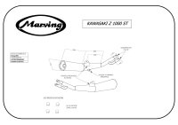 MARVING Auspuffpaar "Master" verchromt für Kawasaki Z 1000 ST Auspuff