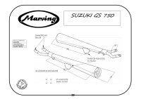 MARVING Auspuffpaar "Master" verchromt für Suzuki GS 750 Bj. 1977-79