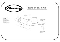 MARVING Auspuff "Master" verchromt für Suzuki GSX 750 R 89/90/91