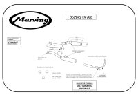 MARVING Auspuffpaar "Master" verchromt für Suzuki VX 800 Auspuff