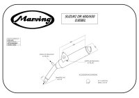 MARVING Auspuff Enduro EDR schwarz lackiert für Suzuki DR 600/650 DJEBEL