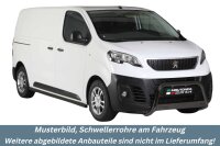 Schwellerrohre SCHWARZ ohne Tritt für Peugeot Expert...