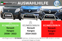 Frontbügel Edelstahl für Renault Kangoo 2023 - Ø63mm Gutachten Frontschutzbügel